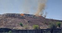AHORA| Enorme incendio se expande en el Vertedero San Javier