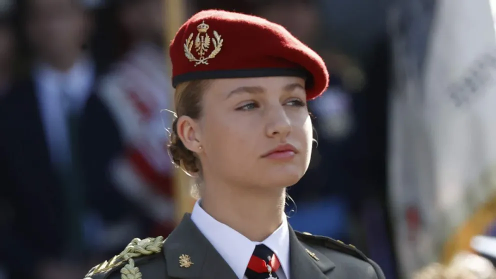 Se hizo viral la imagen de la princesa Leonor cometiendo este brutal error