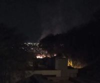 Reportan un gran incendio en Tres Cerritos: intensas columnas de humo