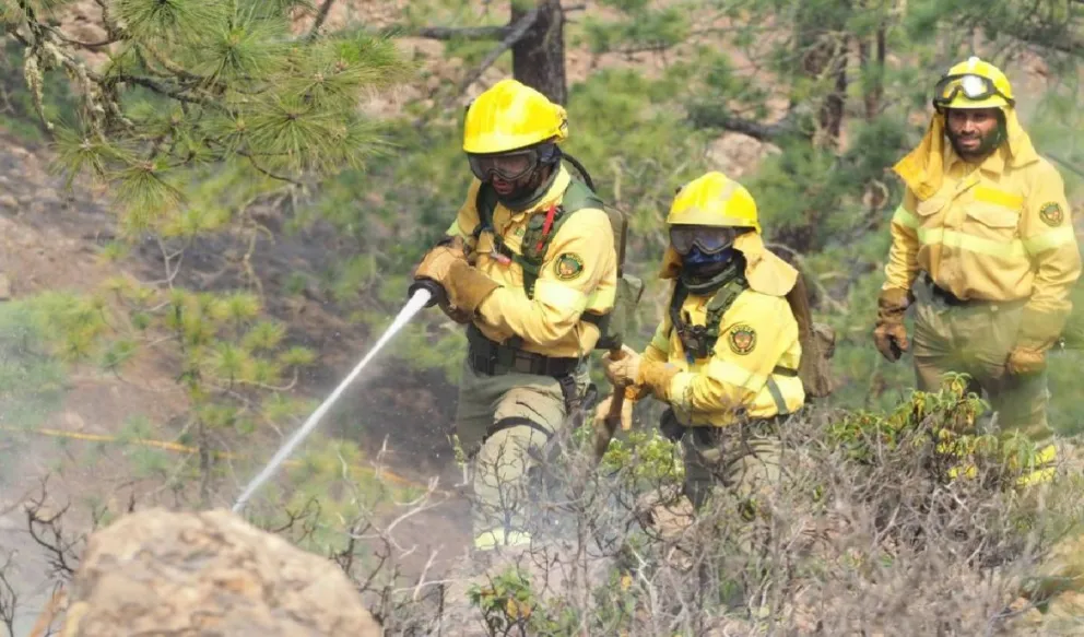 Contenido el incendio forestal de Cafayate: continúan las labores de enfriamiento en la zona