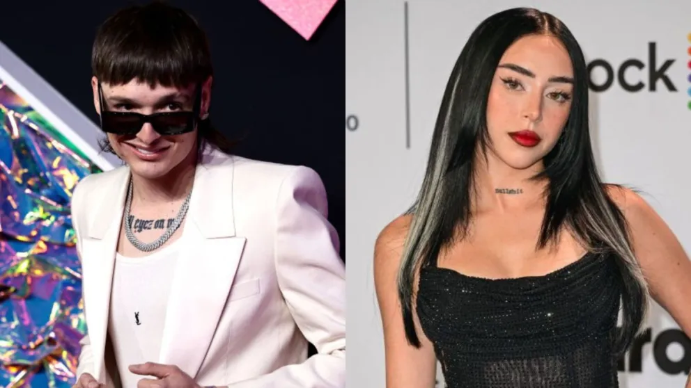 Los momentos más románticos de Peso Pluma y Nicki Nicole en los Latin Grammy: fotos y videos