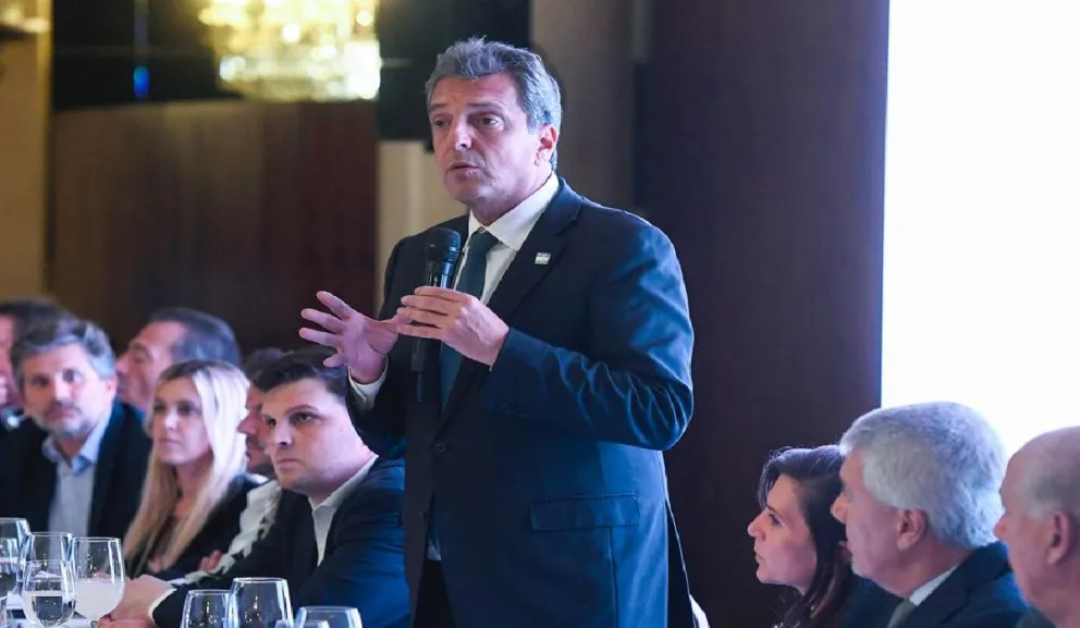Sergio Massa en reunión con empresarios: "Los convoqué a participar de un gobierno de unidad nacional"