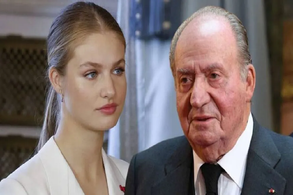 Este fue el gesto de la princesa Leonor al ver al rey Juan Carlos en su fiesta