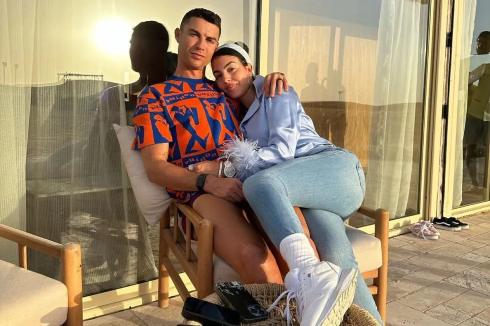 Georgina Rodríguez posteó esta foto de Cristiano Ronaldo sin camisa y elevó la temperatura