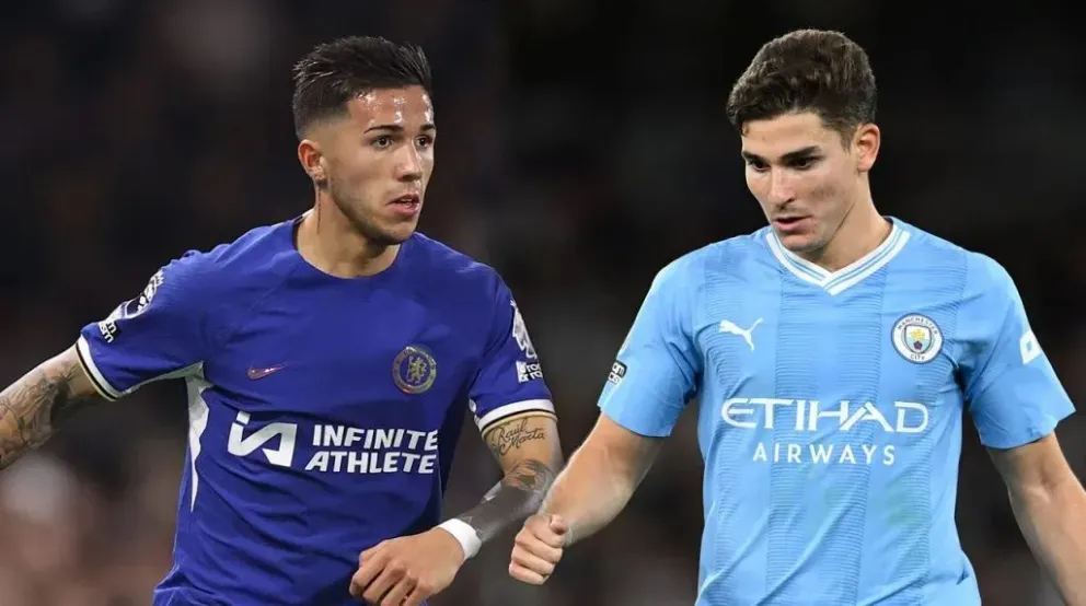 Julián Álvarez y Enzo Fernández se enfrentarán en un partidazo entre Chelsea y Manchester City