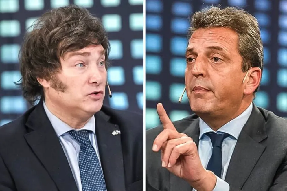 Javier Milei contraataca ante último spot de Sergio Massa que contiene insultos pronunciados por el libertario