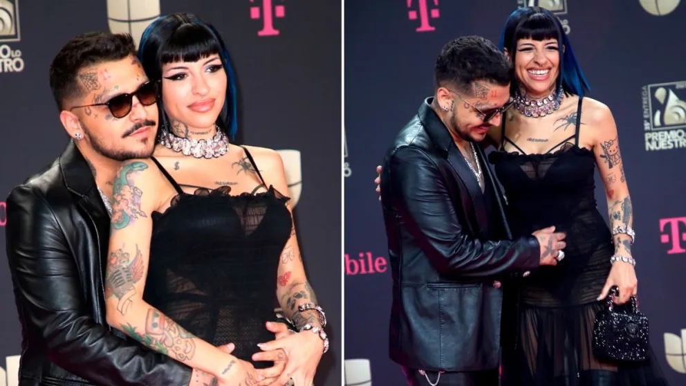 Christian Nodal ganó un Latin Grammy y Cazzu lo celebró con este dulce gesto