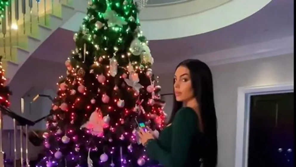 Llegó la Navidad en la casa de Georgina Rodríguez: mirá la espectacular decoración navideña