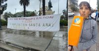 Vecinos del barrio Santa Ana reclaman frente a la Legislatura y piden frenar los desalojos