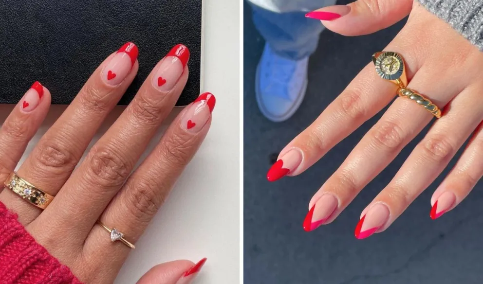 Manicura francesa de estilo navideño: aprendé a hacer los diseños de nail art más divertidos