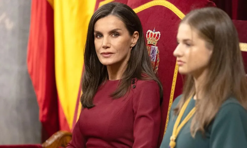 Las espectaculares joyas de la reina Letizia en su último look: deslumbró a todos