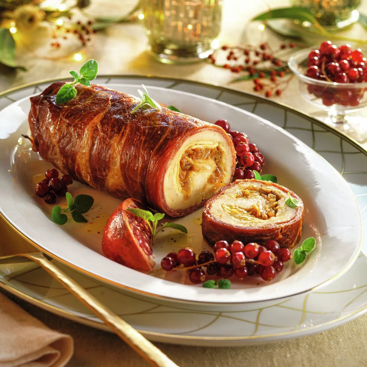 ROLLO DE POLLO NAVIDE&Ntilde;O