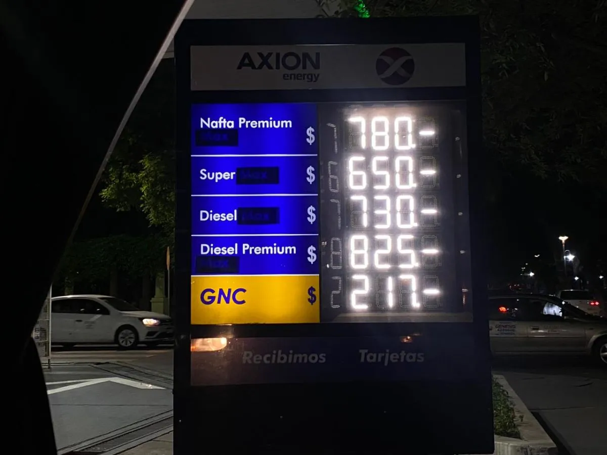 Aumento combustible