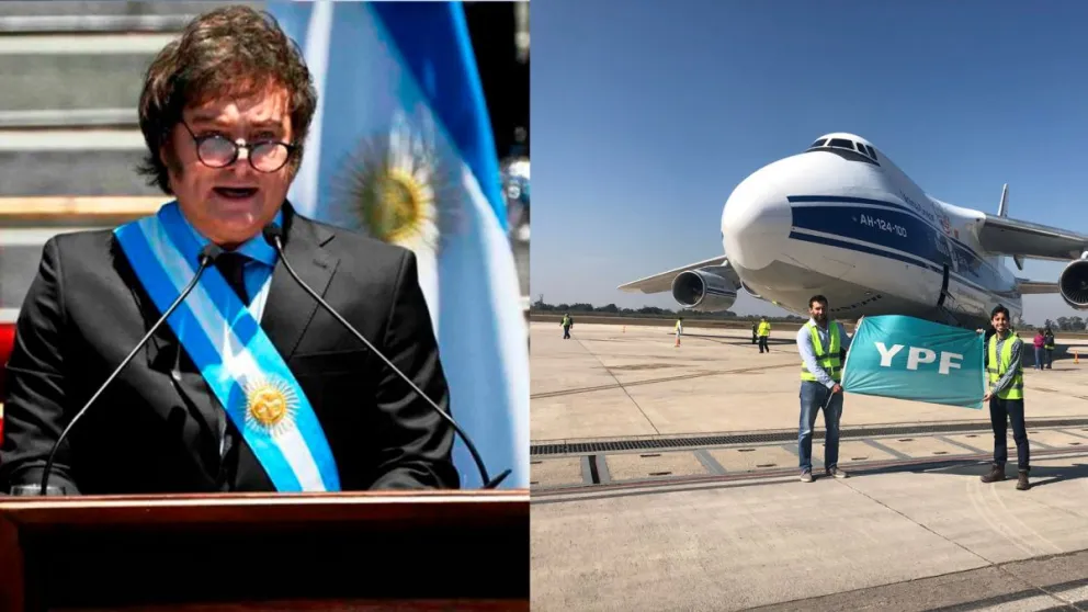 Javier Milei venderá dos aviones de YPF y recortará la flota de autos para los políticos
