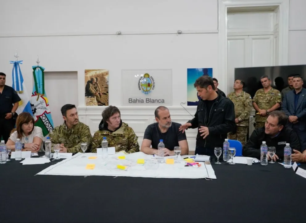 Javier Milei definió que no habrá recursos para la reconstrucción de Bahía Blanca
