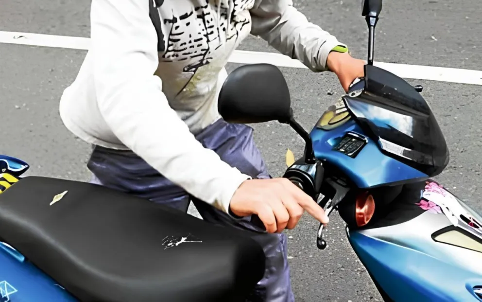 Robaron una moto en una vivienda de zona sur y quedaron filmados