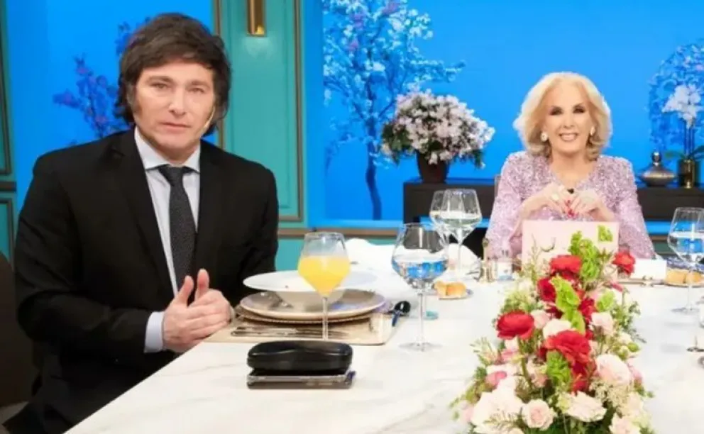 La incómoda pregunta de Mirtha Legrand a Javier Milei sobre Fátima Florez: video