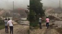 |VIDEO| Impactante alud en Catamarca: derribó un puente y aisló a una localidad entera