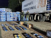 Detuvieron a un camión de bananas con 56 kilos de cocaína: había ingresado al país por Salta