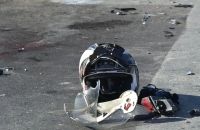 Fuerte accidente vial en zona sur: un motociclista sufrió múltiples heridas