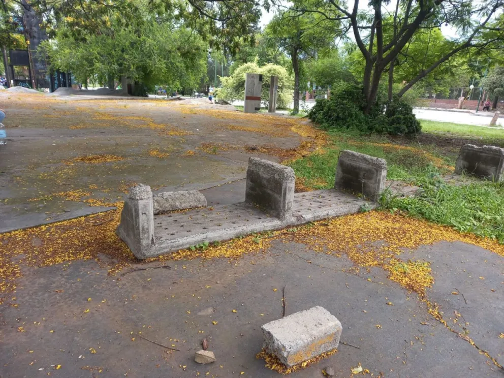 |VIDEO| Preocupación por el abandono y deterioro de la rotonda frente al Centro Cívico Grand Bourg