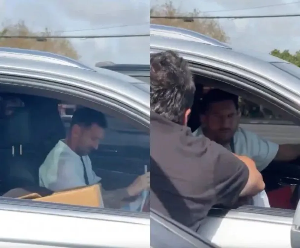 La inesperada reacción de Lionel Messi al ser interceptado en un semáforo por un fanático: video viral
