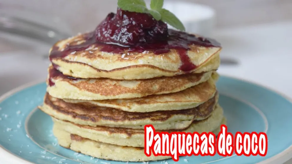 Así es como se hacen los deliciosos panqueques de coco: esponjosos y fáciles, ideal para el mate