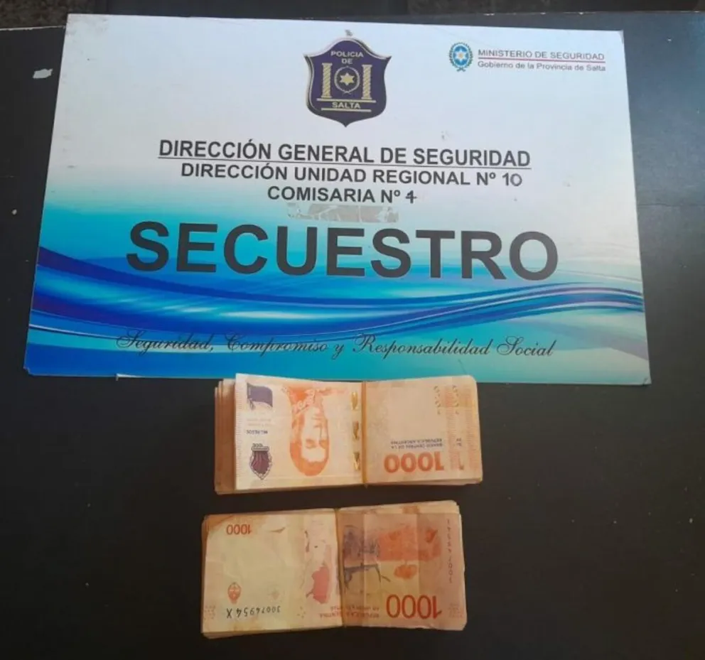 Olvidó su mochilla en un comercio de Salta y le robaron 200 mil pesos