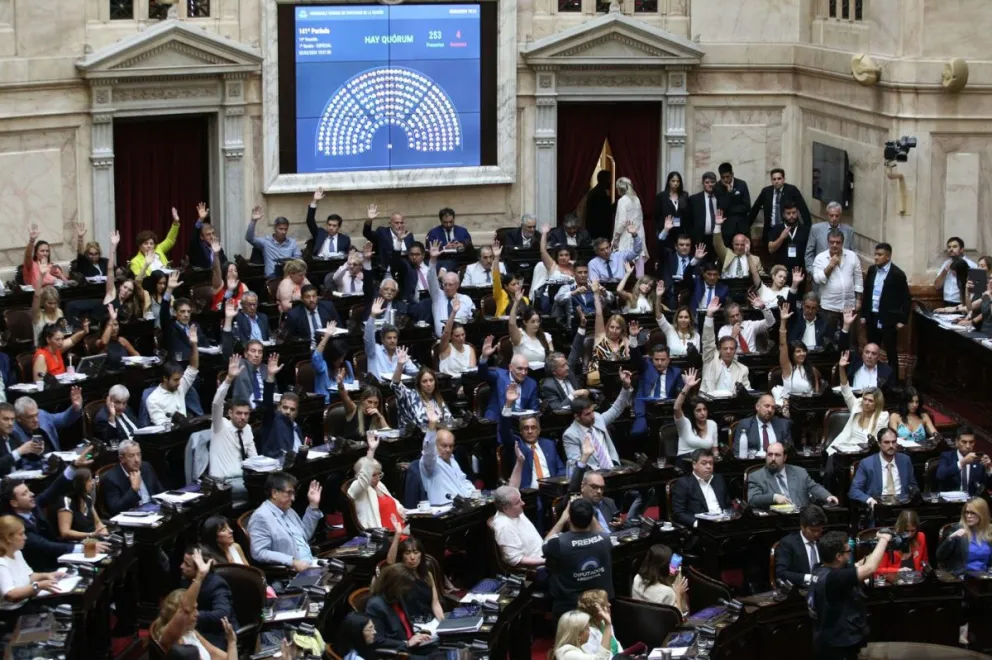 Comienza el debate en particular de la Ley Ómnibus en la Cámara de Diputados