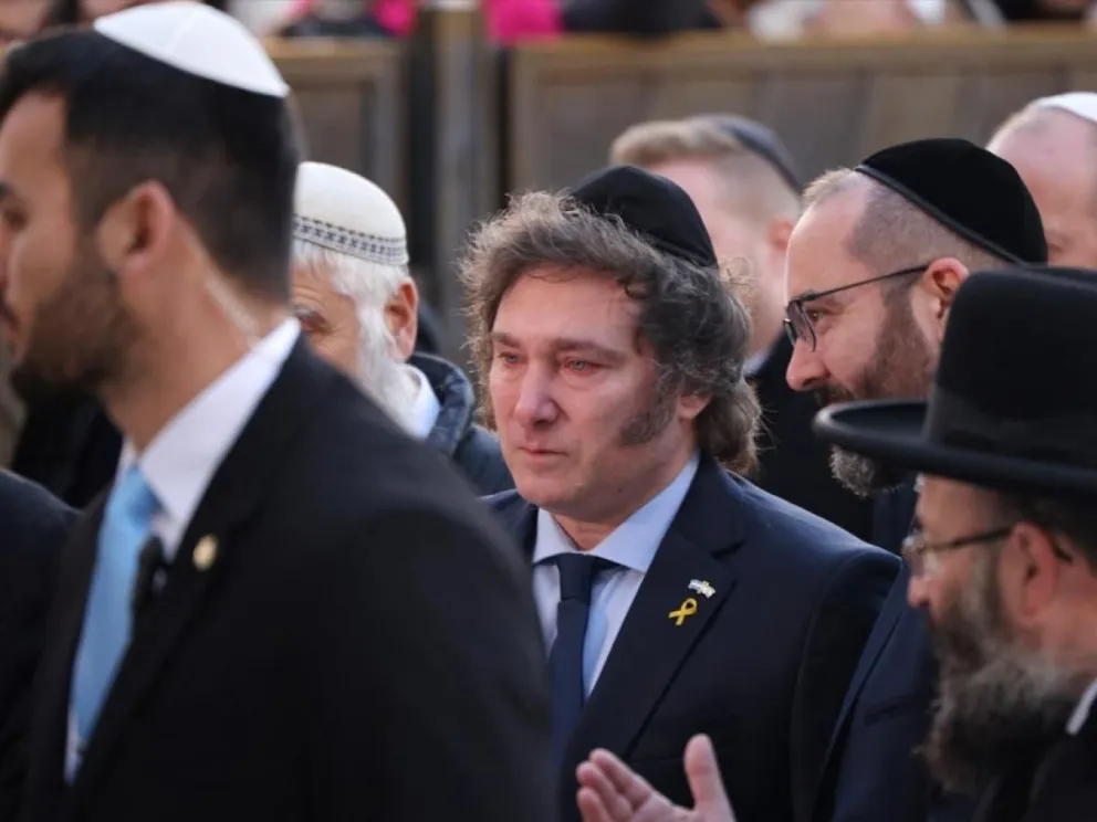 Javier Milei en Israel