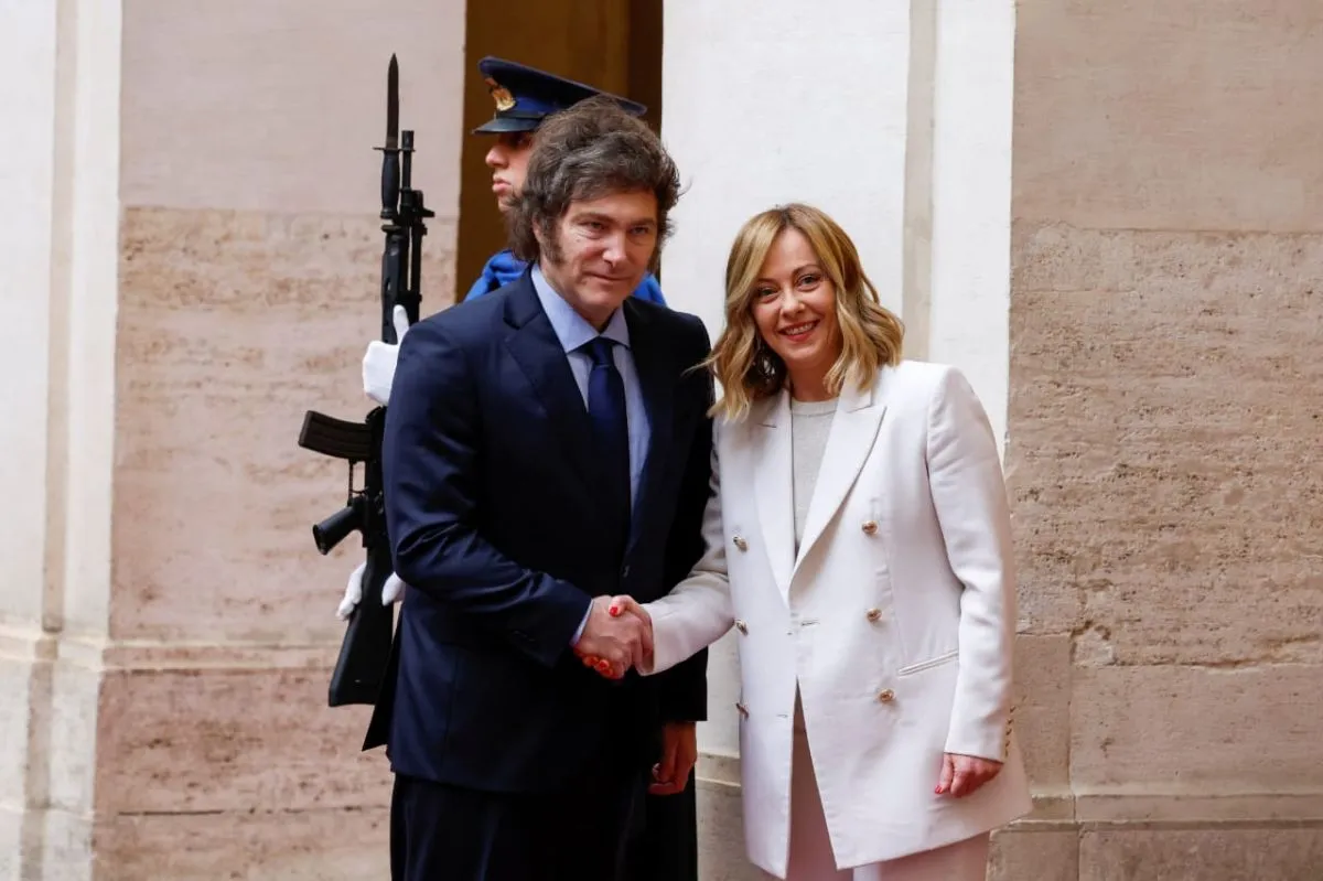 Javier Milei Se Reunió Con La Primera Ministra De Italia Giorgia Meloni ...