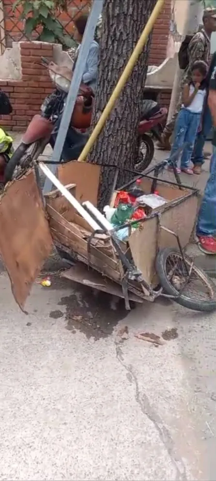 Un funcionario salteño chocó a un carrito ambulante a la salida del desfile en el Monumento