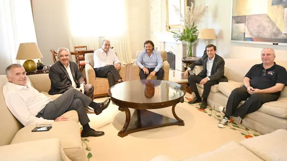 Gustavo Sáenz se reunió con sus pares del norte argentino y el ministro del Interior, Guillermo Francos