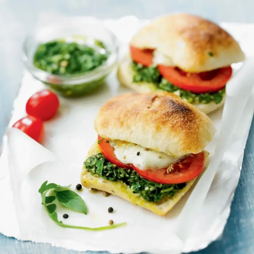 pancitos caprese-receta