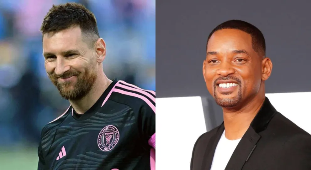 Así fue el abrazo de Lionel Messi con Will Smith que hizo estallar a los fans