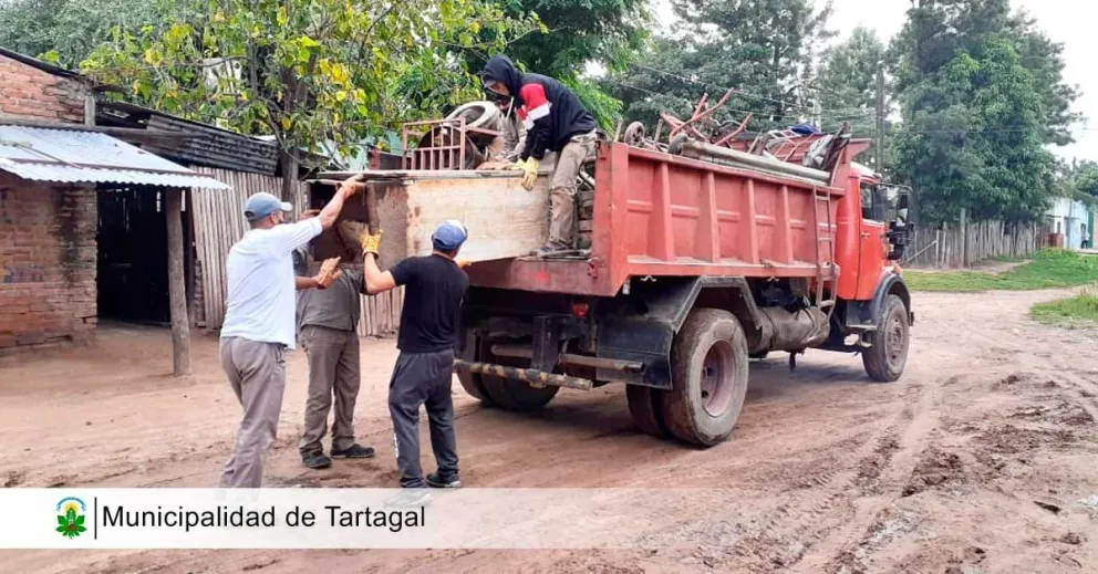 Dengue en Tartagal: durante el descacharrado en zona sur retiraron casi 10.000 kilos de chatarra