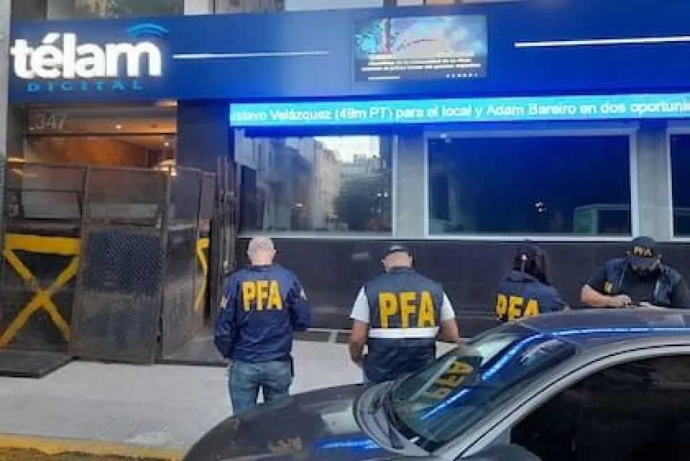 Cierre de Télam: web inhabilitada y redacción vallada tras el anuncio presidencial