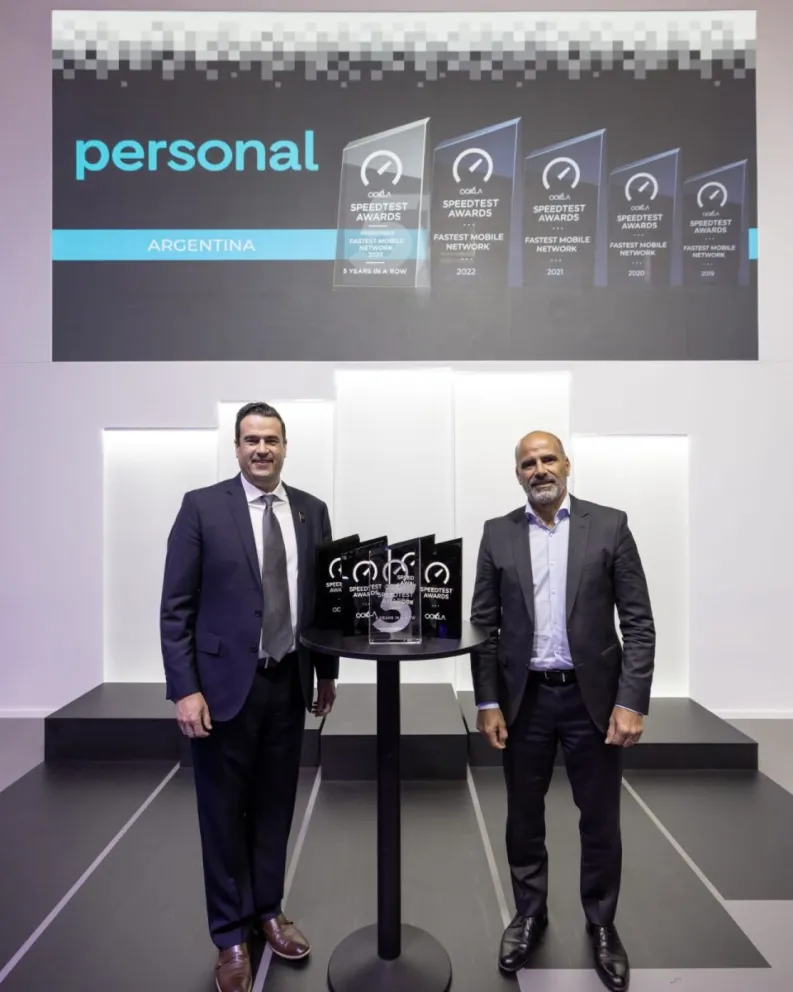 Personal Argentina recibió prestigioso premio a la red de internet móvil más rápida del país
