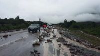 Atención conductores: hay corte de ruta en La Caldera por desmoronamientos en los cerros