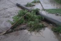 Fuerte temporal en Güemes: un tornado provocó caída de árboles, inundaciones y cortes de energía eléctrica