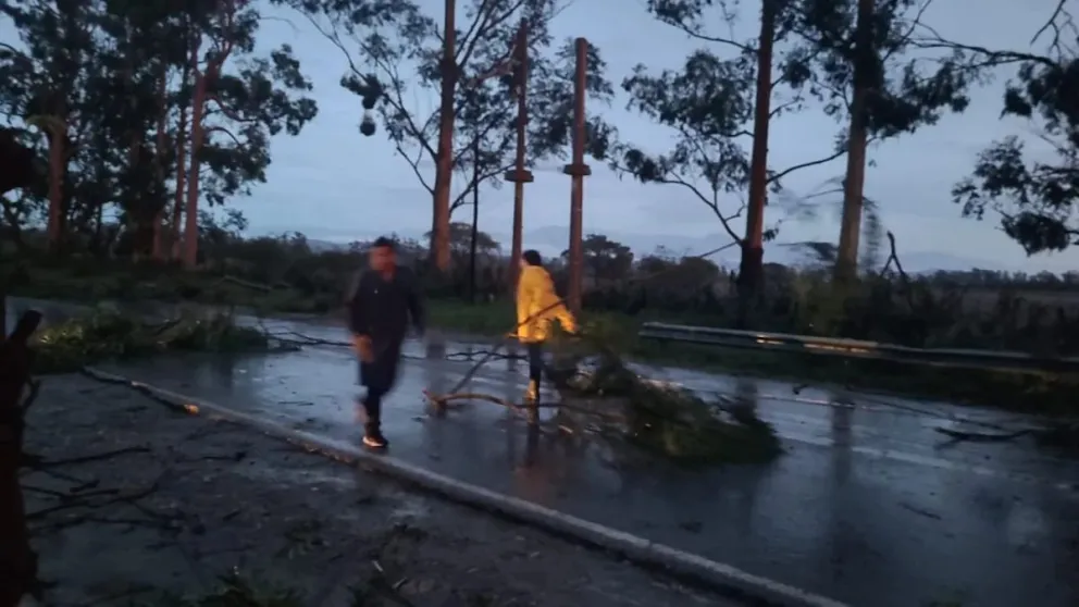 Tras el fuerte temporal, suspendieron las clases en General Güemes