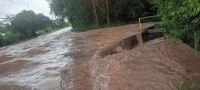 Fuerte temporal en zona sur: se desbordó el Río Ancho y provocó inundaciones en Santa Ana