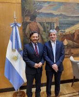 Gustavo Sáenz mantuvo una reunión con Luis Caputo para pedir más obras públicas en el norte