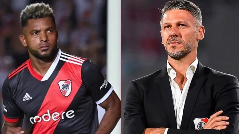 Graves tensiones en River: la fuerte disputa de Martín Demichelis y Miguel Borja tras la derrota del último partido 