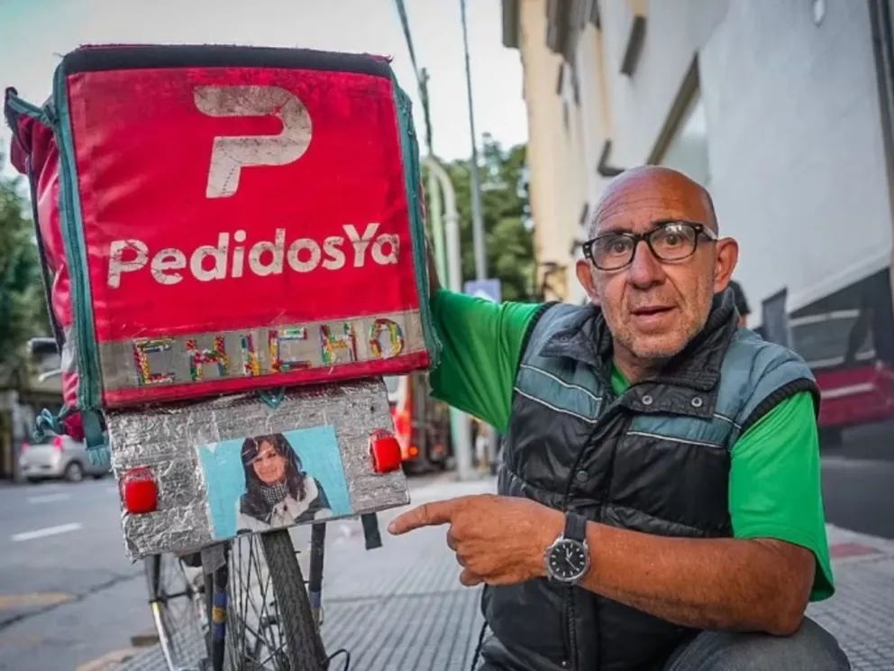 Dura historia de Juan José Milei, tío de Javier Milei: está por ser desalojado y trabaja como delivery 