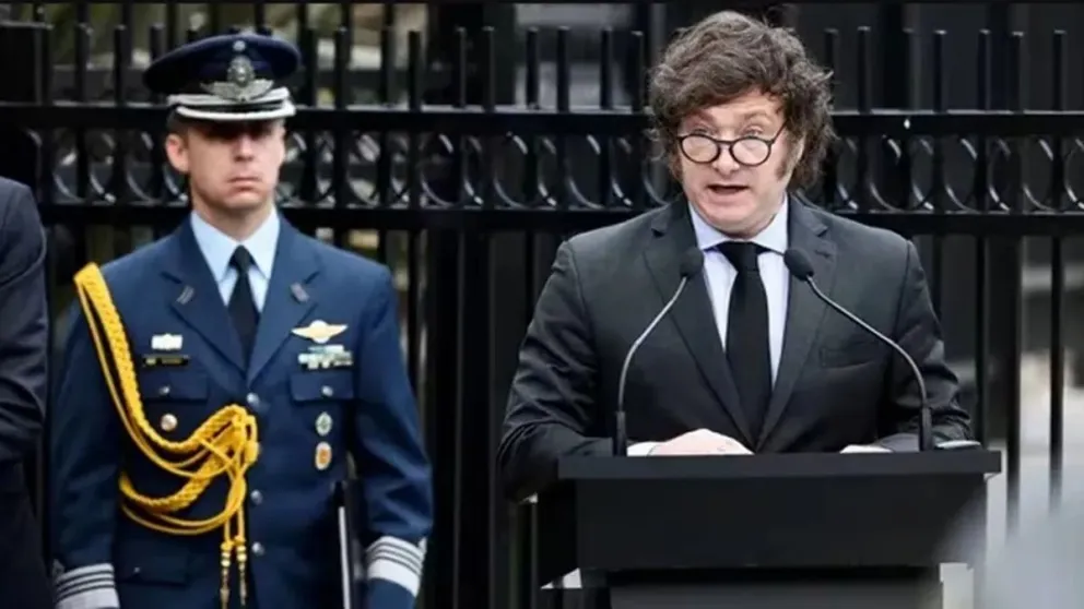 Javier Milei aprovechó el acto por Malvinas para reflotar el Pacto de Mayo