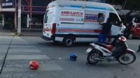 Fuerte accidente en Plaza Alvarado: dos motociclistas resultaron heridos
