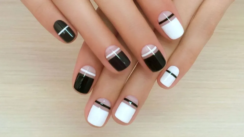 Estos son los disenos en blanco y negro que van a embellecer tus uñas