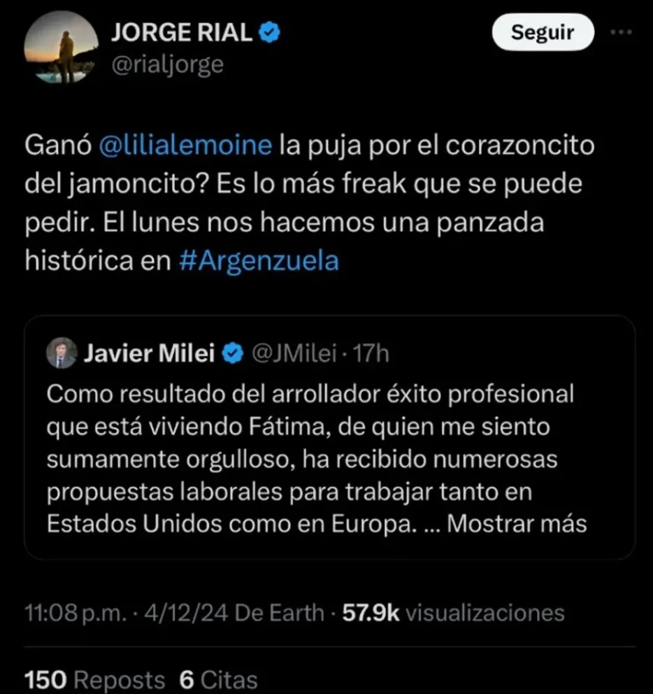 Javier Milei-Jorge Rial