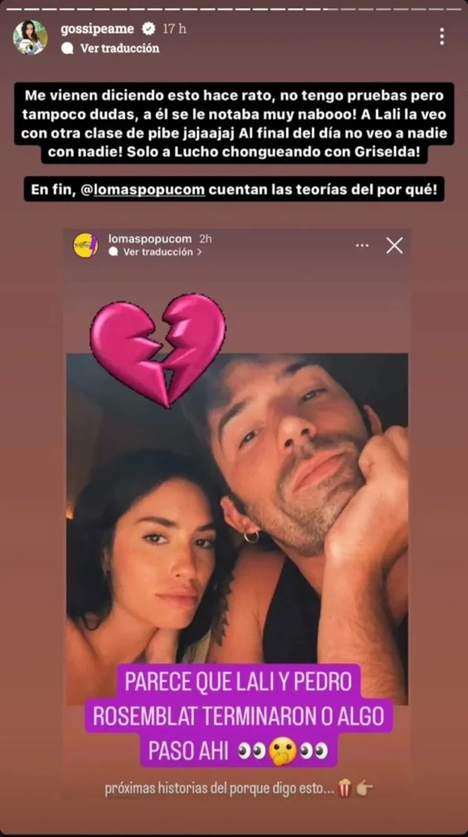 Lali Esp&oacute;sito-Pedro Rosemblat